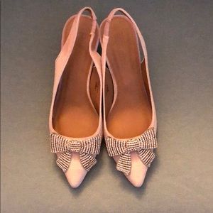 ASOS Blush Velvet Kitten Heels